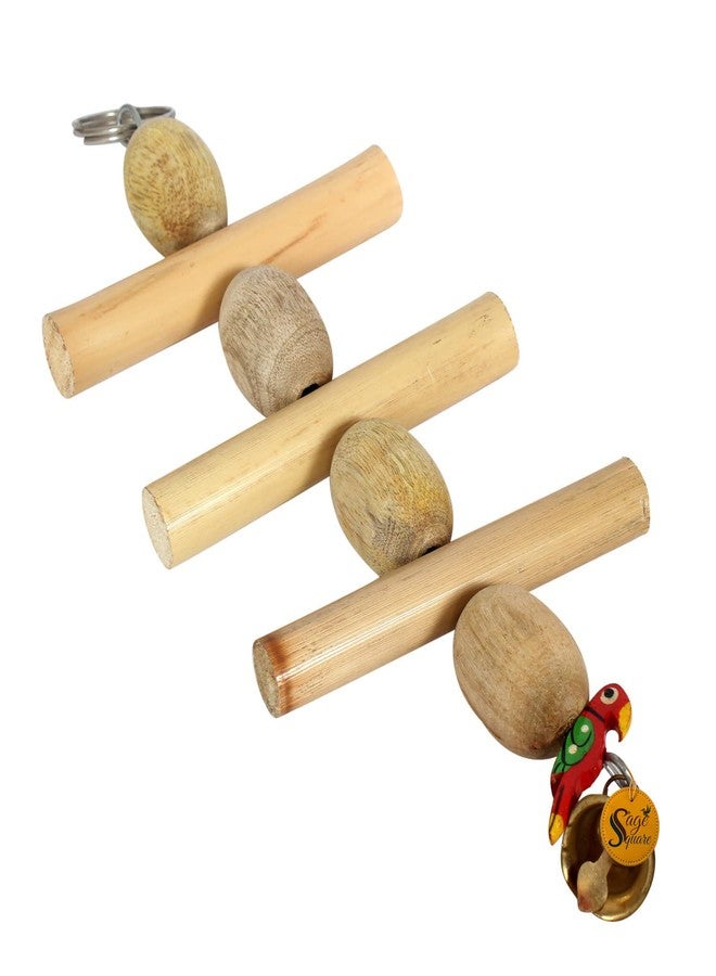 سايج سكوير لعبة مضغ خشبية طبيعية 100% من سيج سكوير للطيور، الببغاء، الكوكاتيل، والبادجي - Image 3